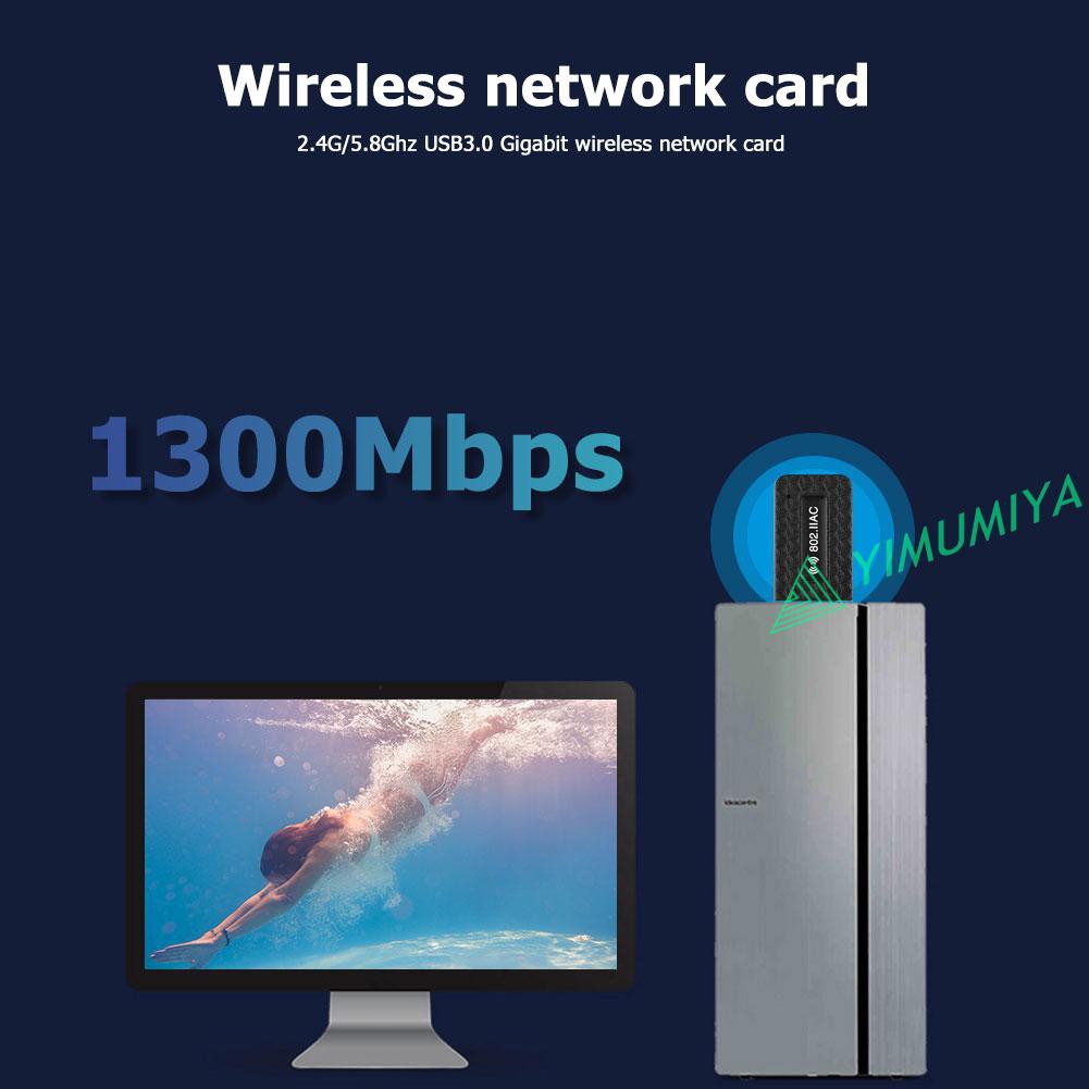 Usb 3.0 Wifi Dongle 1300mbps Yi 2.4 + 5ghz | BigBuy360 - bigbuy360.vn
