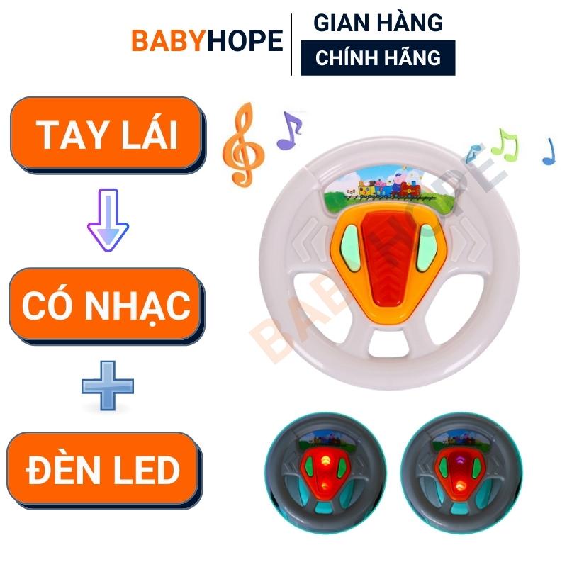 Xe lắc chòi chân có nhạc đèn còi hình con thỏ Babyhope