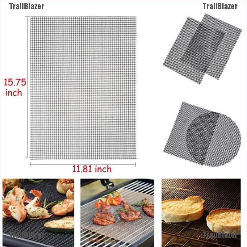 Thảm Lưới Nướng BBQ Màu Đen Chống Dính Tiện Dụng