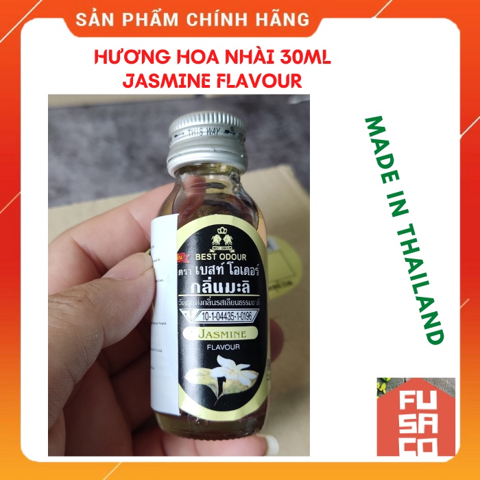 Hương mùi HOA NHÀI (JASMINE) Best Odour Thái Lan - Chai 30ml