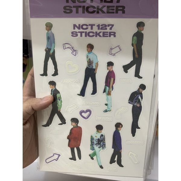 Hình dán NCT 127 glow in the dark và NCT Dream epoxy