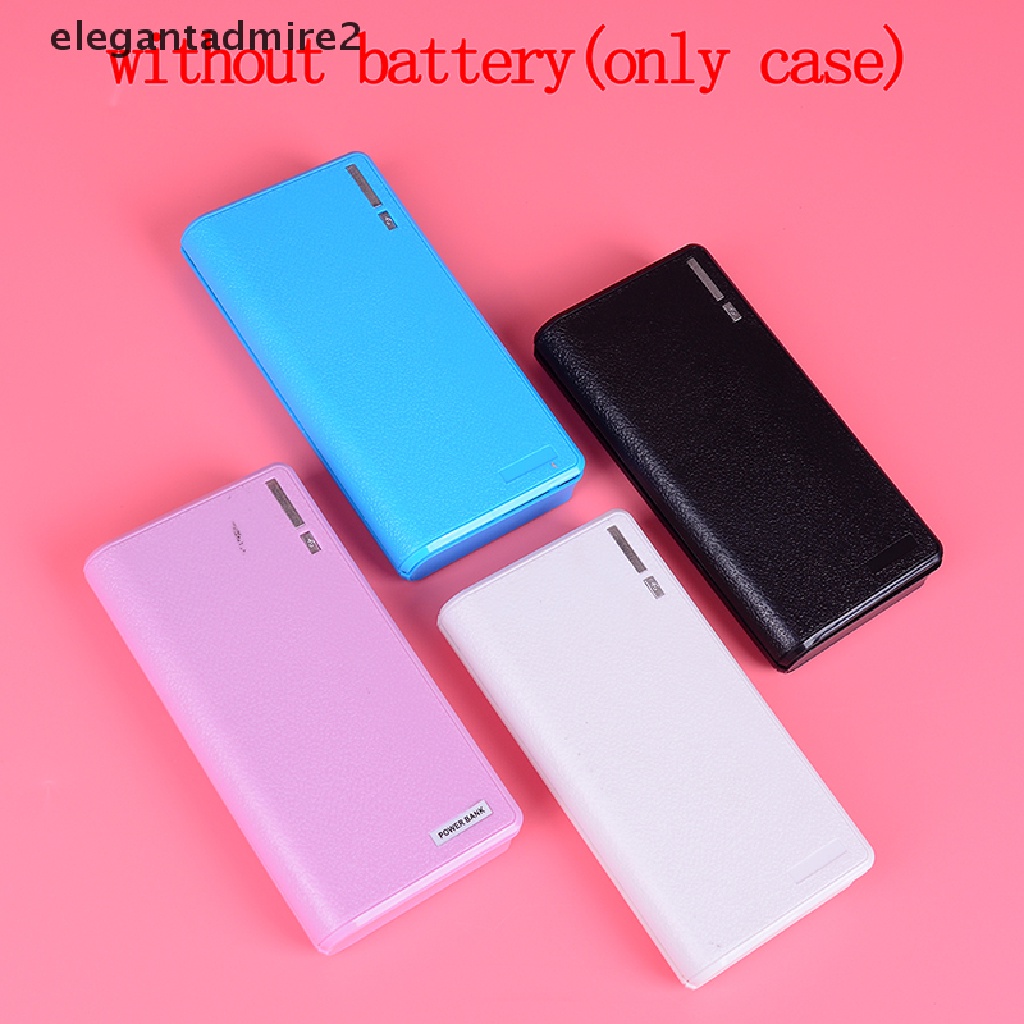 Bộ Pin Sạc Dự Phòng Tự Làm 6 Pin 18650 20000mAh Hai Cổng usb Cho Điện Thoại