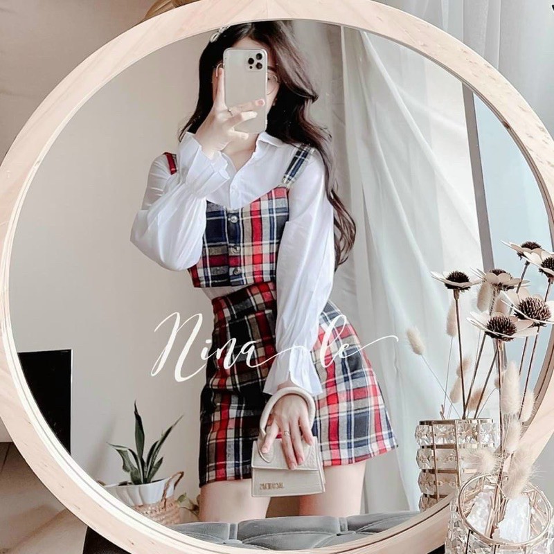 set 3 món cv , sơ mi kèm gile