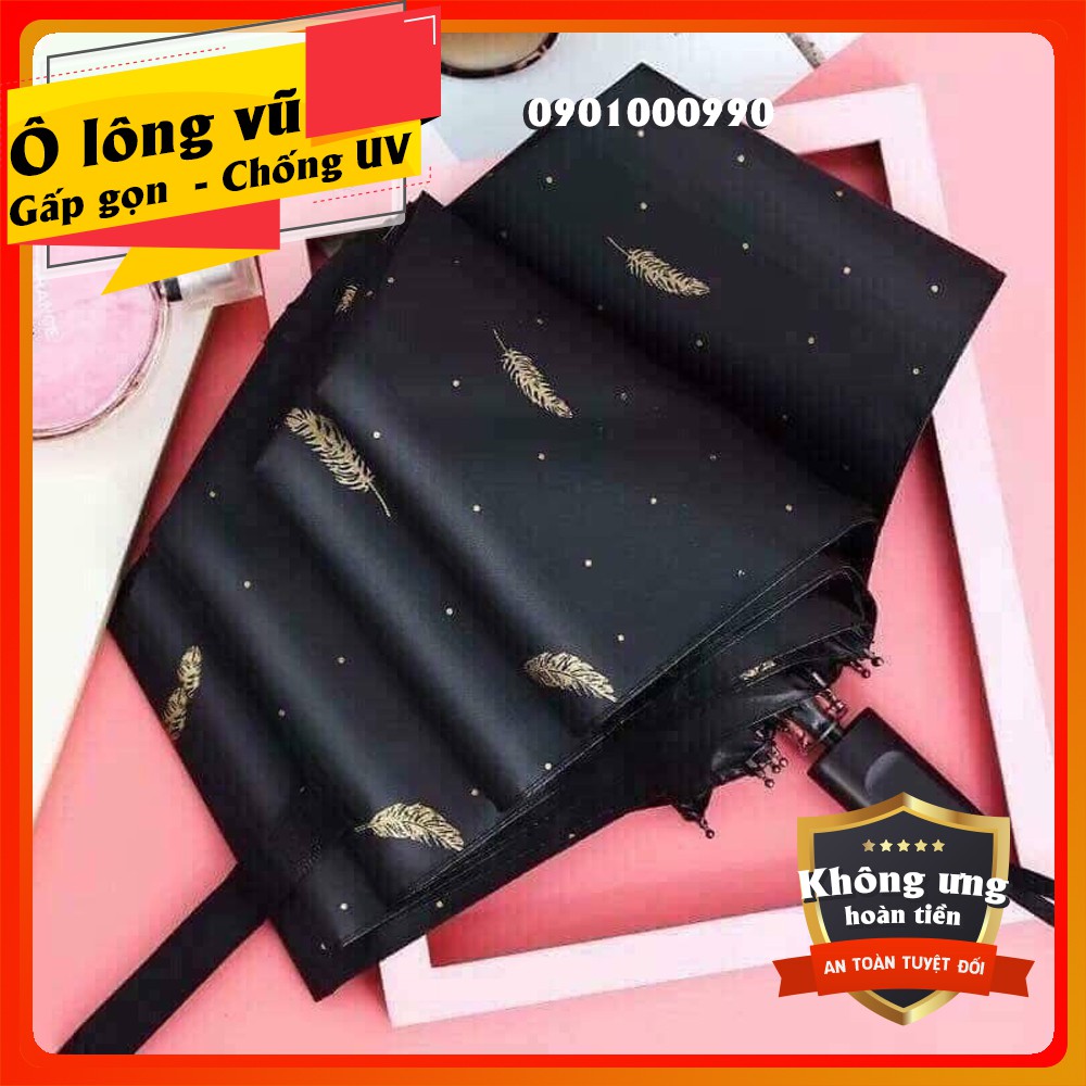 ⚡RẺ VÔ ĐỊCH⚡Ô lông vũ gấp gọn cao cấp - Chống tia UV