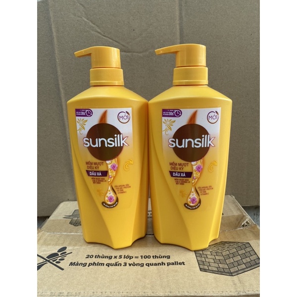 Dầu Xả Sunsilk Mềm Mượt Diệu Kỳ 640g (Mầu Vàng)