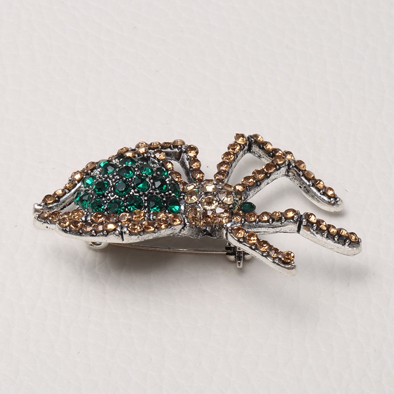 Trâm Cài Áo Hợp Kim Hình Nhện Đính Đá Phong Cách Âu Mỹ Cổ Điển Thời Trang