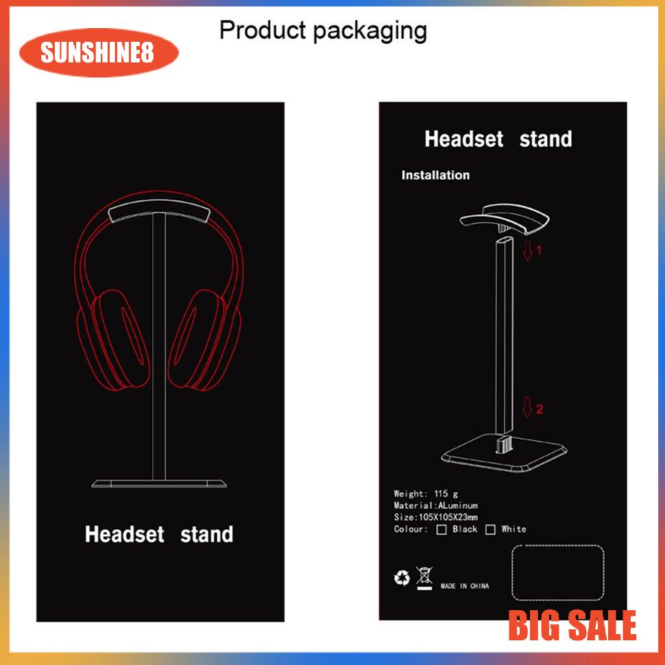 【SUN】[NEW]Universal Headphone Holder Stand Gamer Desktop Table Hanger Display Shelf