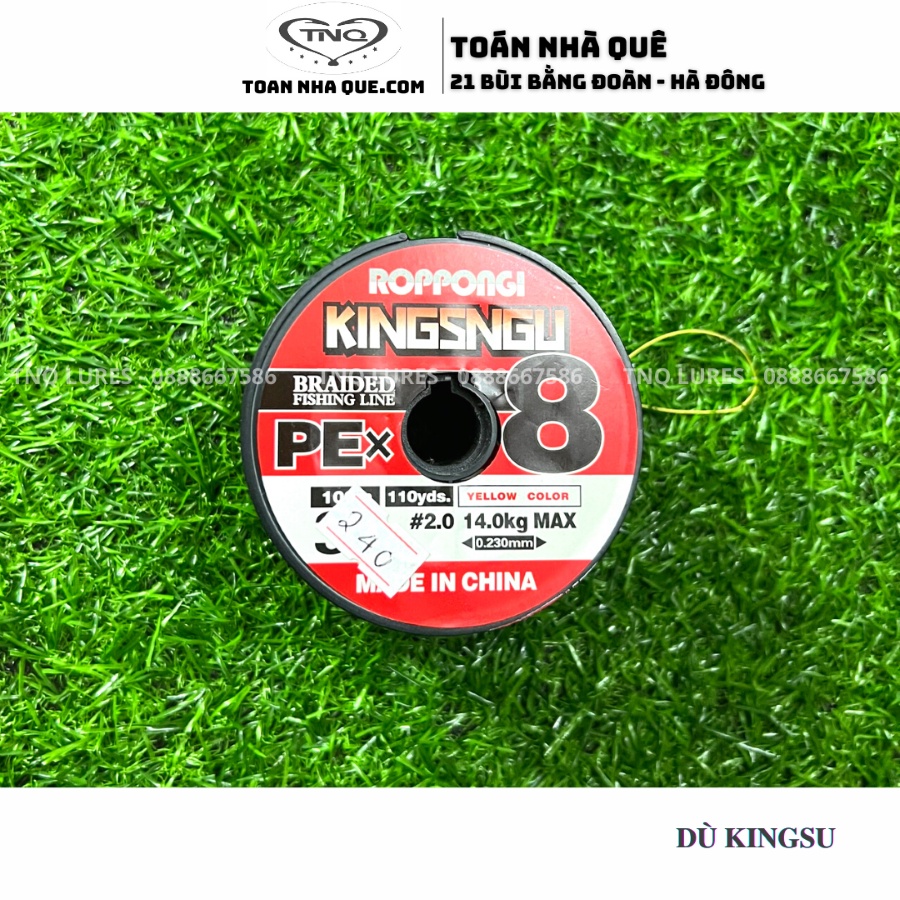 Dù câu lure ( dây Pe) Kingsngu cuộn 100m- TNQ LURES