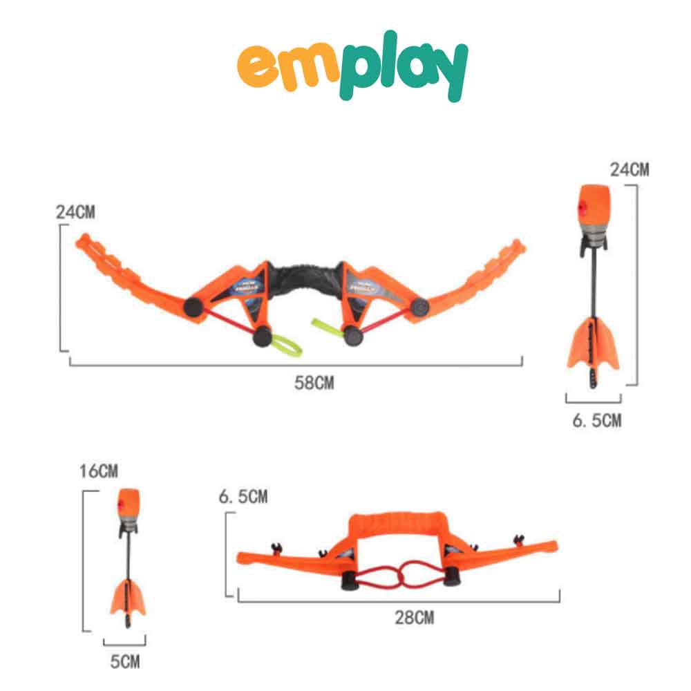 Cung Tên Đồ Chơi Cho Bé Chất Liệu Chắc Chắn, Mũi Tên Bọc Xốp An Toàn Cho Bé Cao Cấp Emplay