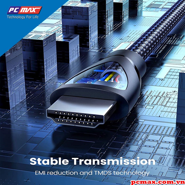 Cáp HDMI 2.1 hỗ trợ 8K truyền âm thanh hình ảnh 1M 2m 3m 5m Ugreen 80401 80402 80403 80404 80405 - Hàng chính hãng