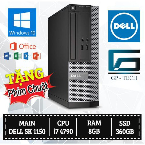 MÁY BỘ VĂN PHÒNG DELL 3020 I7 4790 SSD 360GB