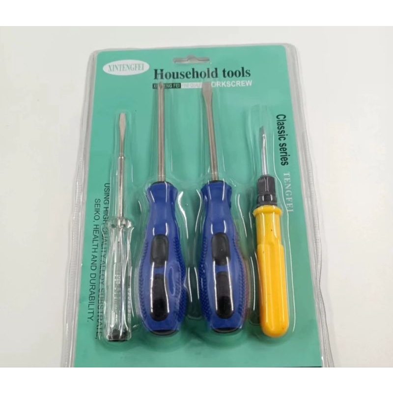 Bộ cơ khí đa năng 4 món,tuốc nơ vít,bút thử đện