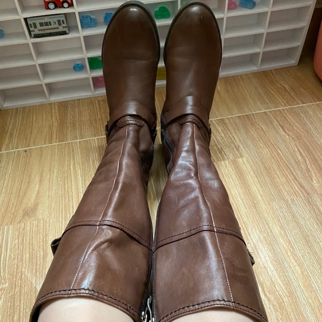 Boots si cổ cao,hàng 2nd da bò, size 36