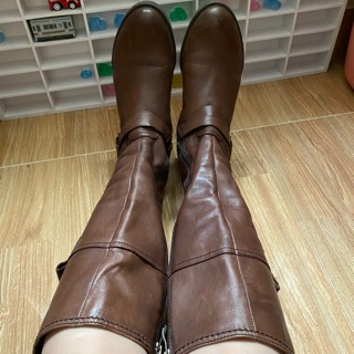 Boots si cổ cao,hàng 2nd da bò, size 36