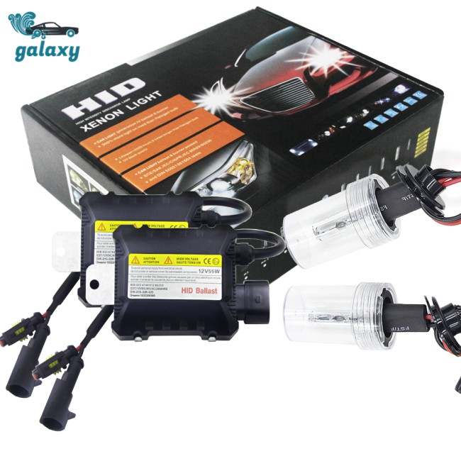 Set 2 đèn pha Xenon 55W H7 kèm bộ chấn lưu và phụ kiện lắp đặt dành cho ô tô