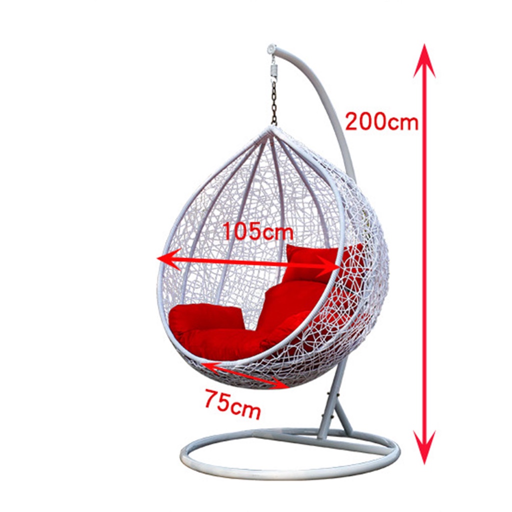Ghế xích đu giọt nước xích đu ngoài trời phòng khách ban công, ghế bập bênh, Ghế võng  hình tổ chim
