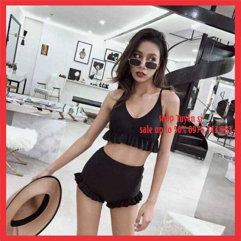 Bộ Đồ Bơi Đi Biển Bánh Bèo Tiểu Thư VINTAGE♥️ Bikini Hai Mảnh HÀNG LUÔN CÓ SẴN TẠI SHOP | BigBuy360 - bigbuy360.vn