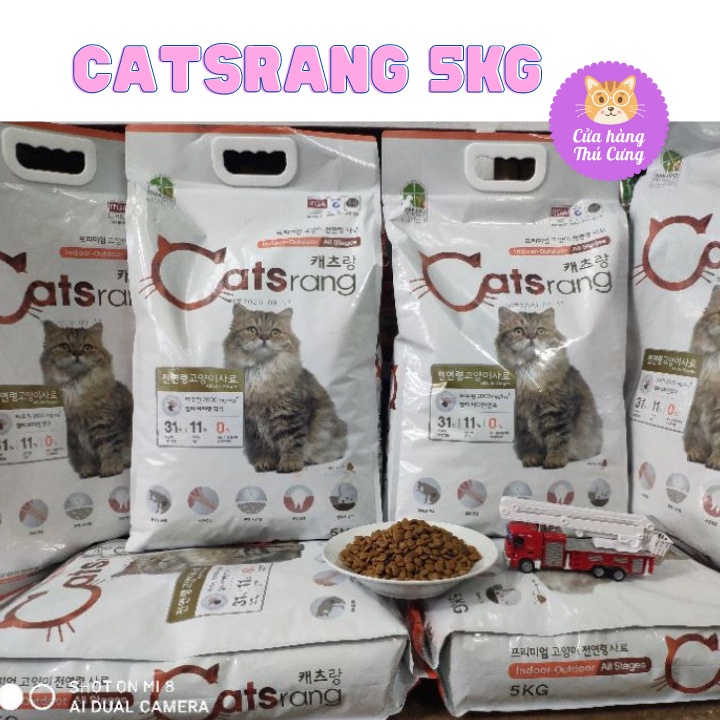 Thức Ăn Hạt Cho Mèo CATSRANG, Cats On Cho Mèo Mọi Lứa Tuổi Hàn Quốc - Túi 5kg