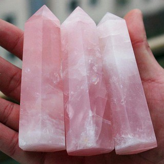 [Tarot] Đá Thanh Tẩy Hình Trụ  Hồng (Rose Quartz) shoptarotvn
