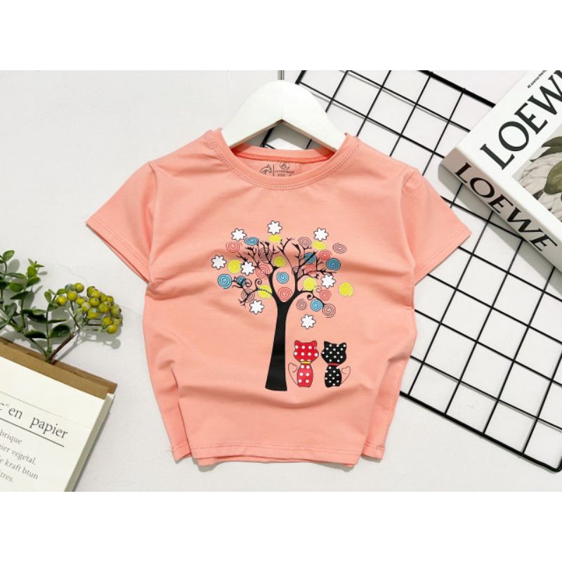 {8-16kg} Áo cộc tay bé gái chất cotton loại đẹp (link 1)