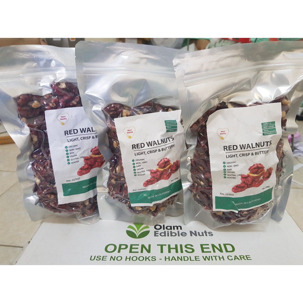 Nhân óc chó đỏ nhập Mỹ 500Gr