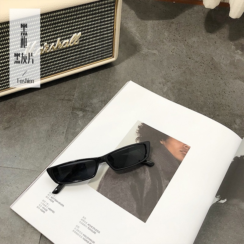 Kính râm gọng chữ nhật phong cách retro Hàn Quốc cho nữ