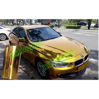 Decal vàng gold chống trầy xước dán ô tô,xe máy,Decal crom vàng dán xe cao cấp