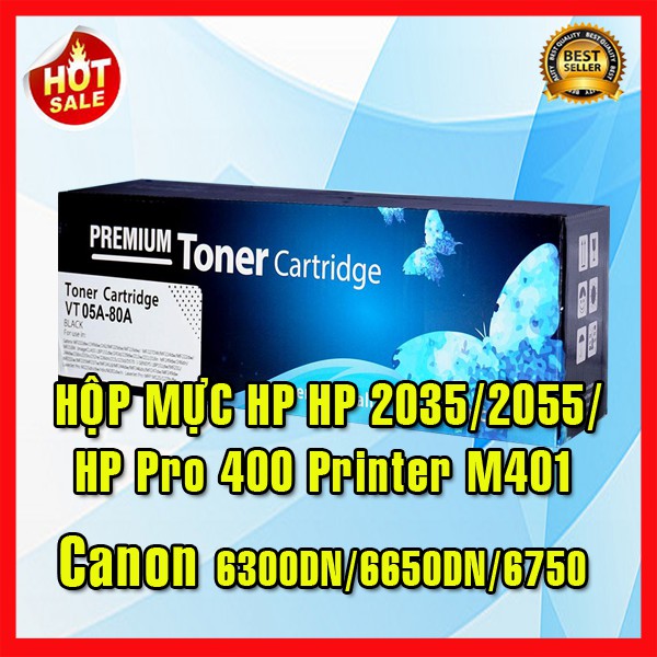 Hộp mực 05A,80A dùng cho máy in HP 400M,401,2055,Canon 6300/251DW Hộp Mực All in One CE 505A- CF 280A