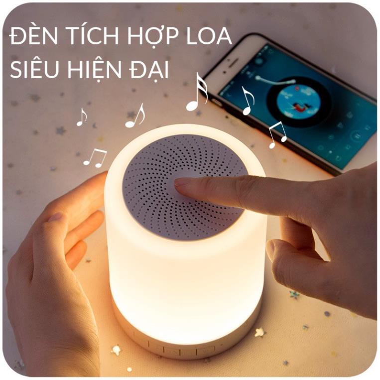 [HÀNG CÓ SẴN] Loa di động cảm ứng tích hợp đèn ngủ F2, Loa Bluetooth Không Dây 2IN1- Đèn LED cảm ứng đổi màu!