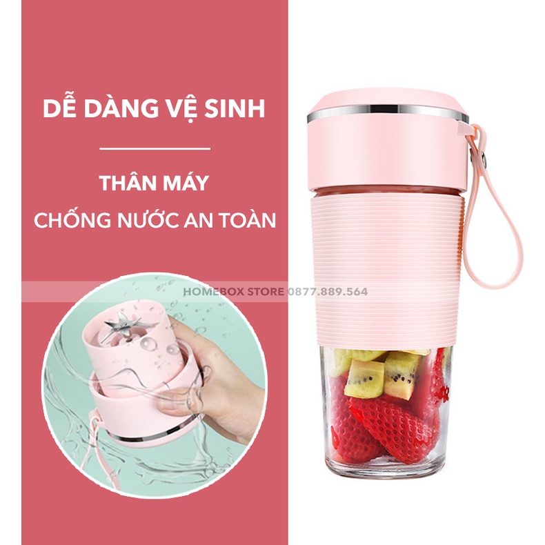 Máy Xay Sinh Tố Cầm Tay Mini, Đa Năng, Máy Xay Cầm Tay Đá, Thịt Meet JUICER - Hàng Chính Hãng, Bảo Hành 12 Tháng