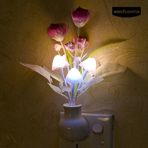 Đèn Led Ngủ Cảm Ứng Hình Hoa Tulip Dễ Thương
