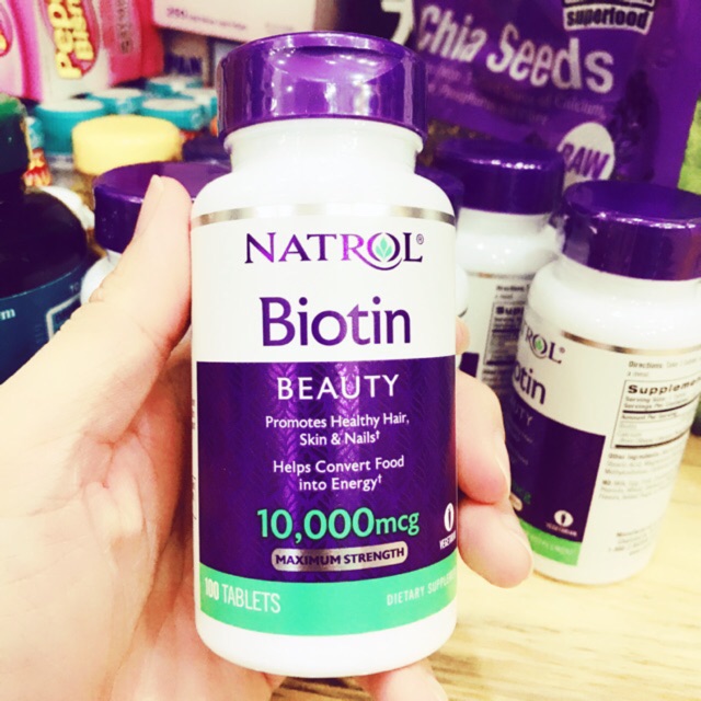 ( Shopee Trợ Giá ) Thuốc uống Biotin kích thích mọc tóc và ngăn rụng tóc: