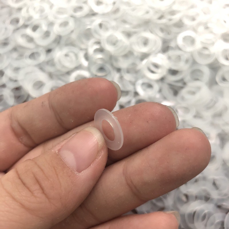 Set 10 Túi 50 Cái Khoen Nhựa Tròn Nhiều Cỡ Trắng Trong / Đục