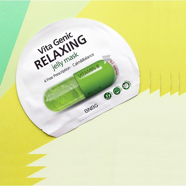 Mặt Nạ Giấy Thư Giãn & Phục Hồi Da Mệt Mỏi BNBG Vita Genic Relaxing Jelly Mask(Vitamin B) 30ml
