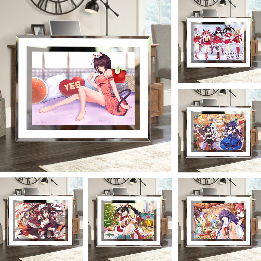 Khung ảnh kính Tokisaki Kurumi  Anime Date A Live by 2D Tộc Shop