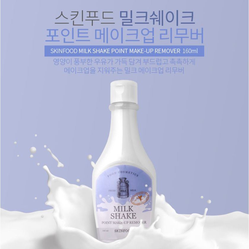 Sữa Tẩy Trang Mắt Môi Skinfood Milk shake point make-up remover 160ml