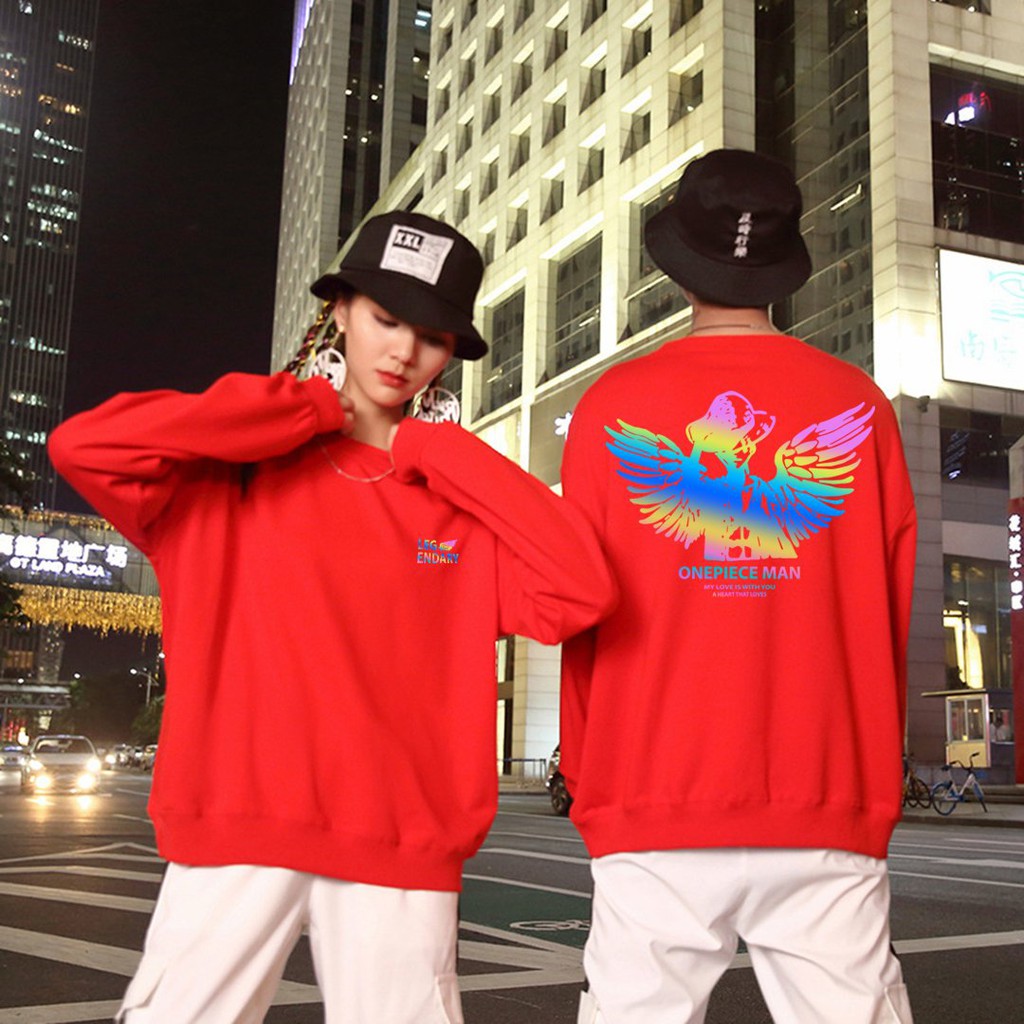 Áo Sweater nỉ ❤️Áo nỉ Ulzzang phản quang unisex nam nữ trần bông One Piece - AS90 | BigBuy360 - bigbuy360.vn