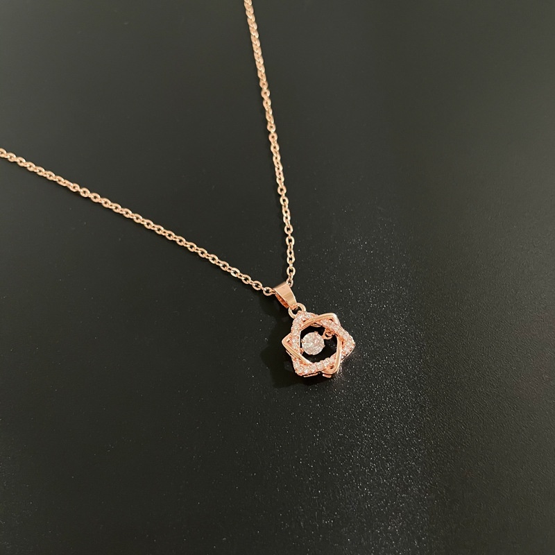 Dây chuyền nữ,vòng cổ dây titan không gỉ ,đính đá nhân tạo, sang trọng và thời trang LOZI (VCNU09)