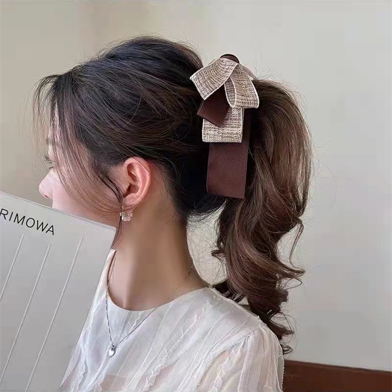 Kẹp Tóc Cỡ Lớn Thắt Nơ Lưng Thời Trang