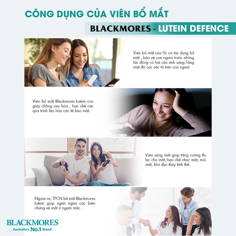Bổ mắt Blackmores Lutenin Defence 60 viên