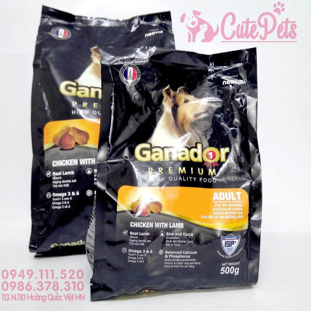 [pt779] H Ganador Adult 400g Thức ăn cho chó Vị Thịt gà và cừu non - Thức ăn chó mèo CutePets