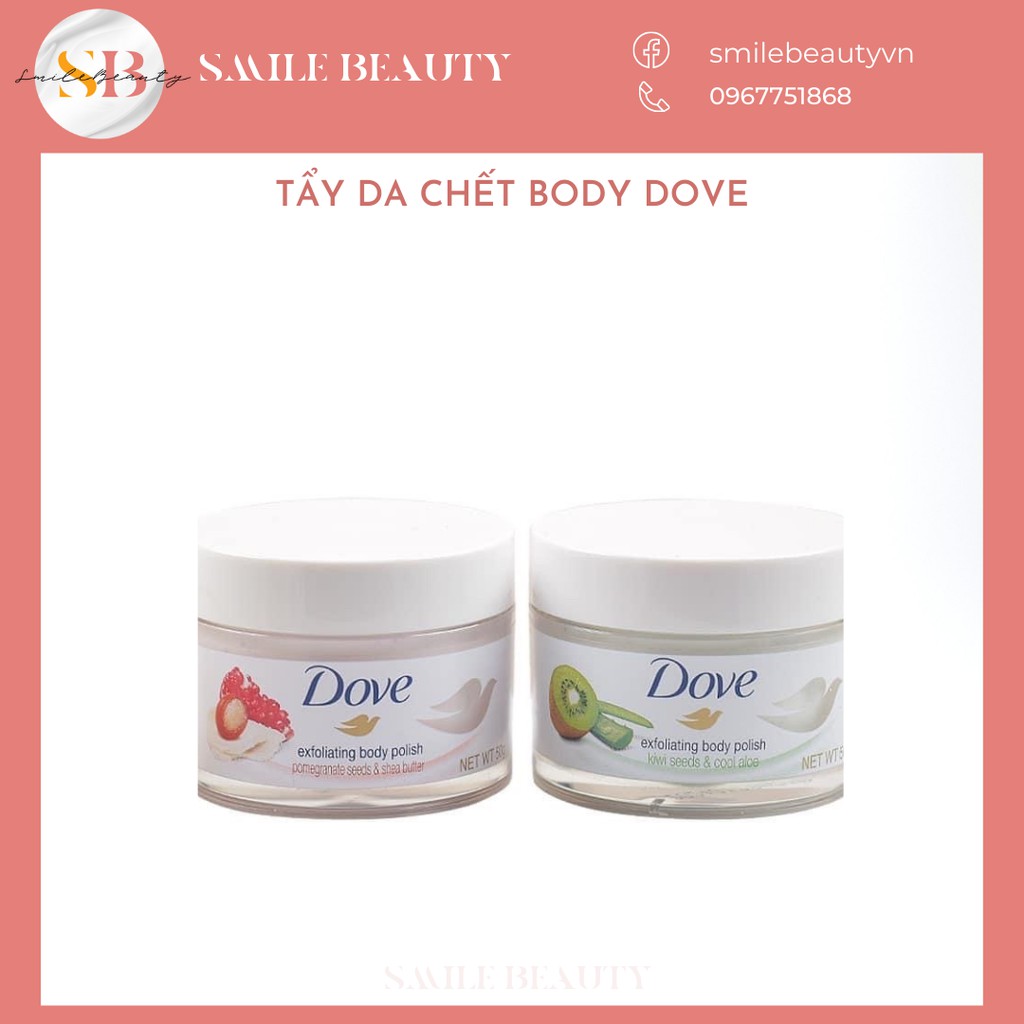 Tẩy da chết body Dove