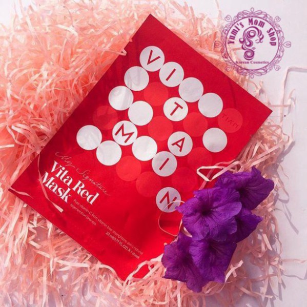 Mặt Nạ Vitamin C Tiam My Signature Vita Red Mask H76