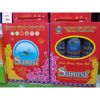 Nước yến sào Khánh Hòa Sanest hộp 6 lon - mỗi lon 190ml