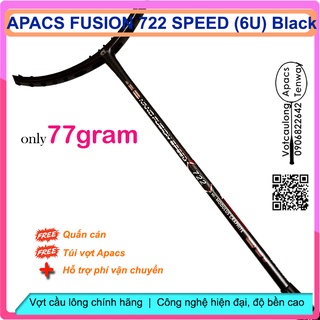 [vợt cầu lông apacs nano fusion speed 722 - 6u]