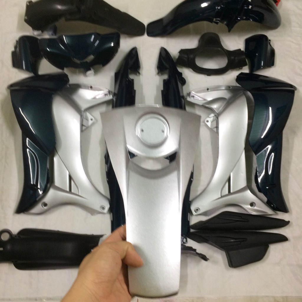 Bộ Dàn áo xe Jupiter V màu Xanh Nhớt    nhựa ABS cao cấp,