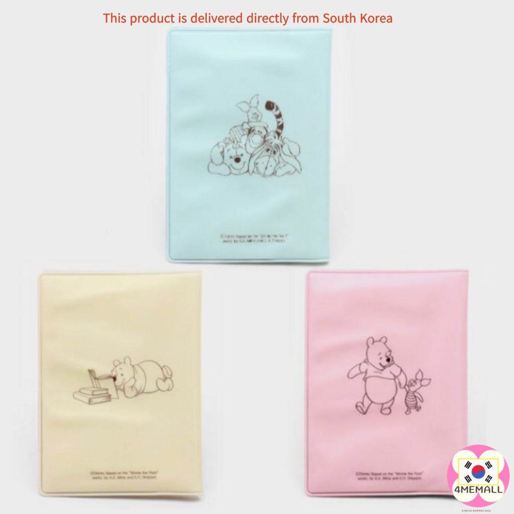 DAISO DISNEY Vỏ bọc hộ chiếu in hình gấu Pooh dễ thương