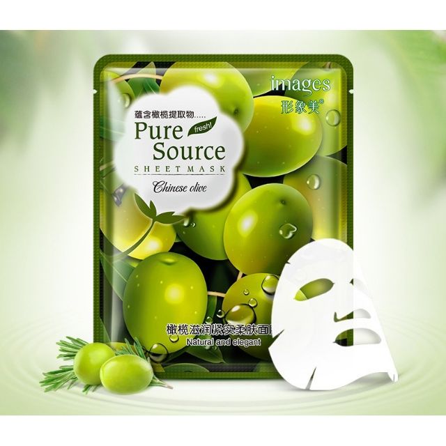 [FREE SHIP] Mặt Nạ Giấy Dưỡng Da Mụn,Cấp Ẩm Thải Độc 5 VỊ HOA QUẢ PURE SOURCE IMAGES