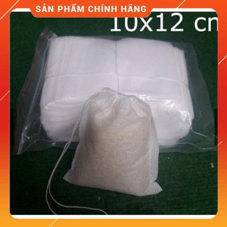 Set 100 túi lọc trà đựng phân tan chậm kt 10x12cm