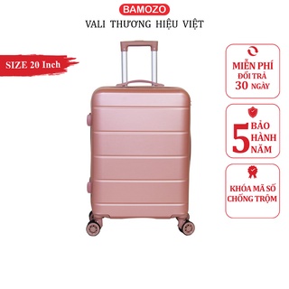 Vali kéo du lịch Bamozo DORIS Size 20 - Chống Va Đập, Chống Trầy Xước - Size xách tay máy bay - Bảo hành trọn đời